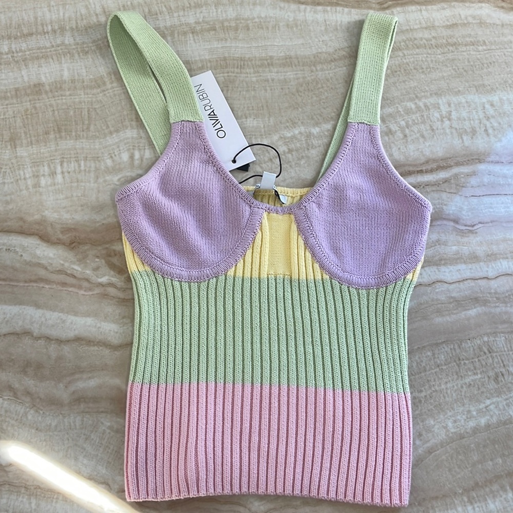 Hazel Knit top in sorbet